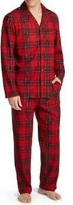 Nautica Two-Piece Red Plaid Sleepwear Pajamas NWT